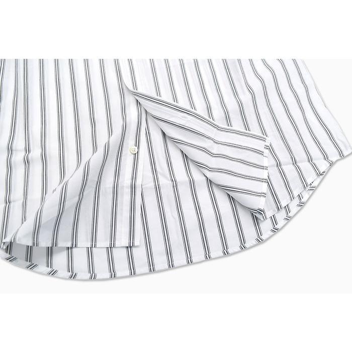 STUSSY オフホワイトストライプ Lサイズ 半袖シャツ　試着のみ STUSSY オフホワイトストライプ Lサイズ 半袖シャツ 試着のみ