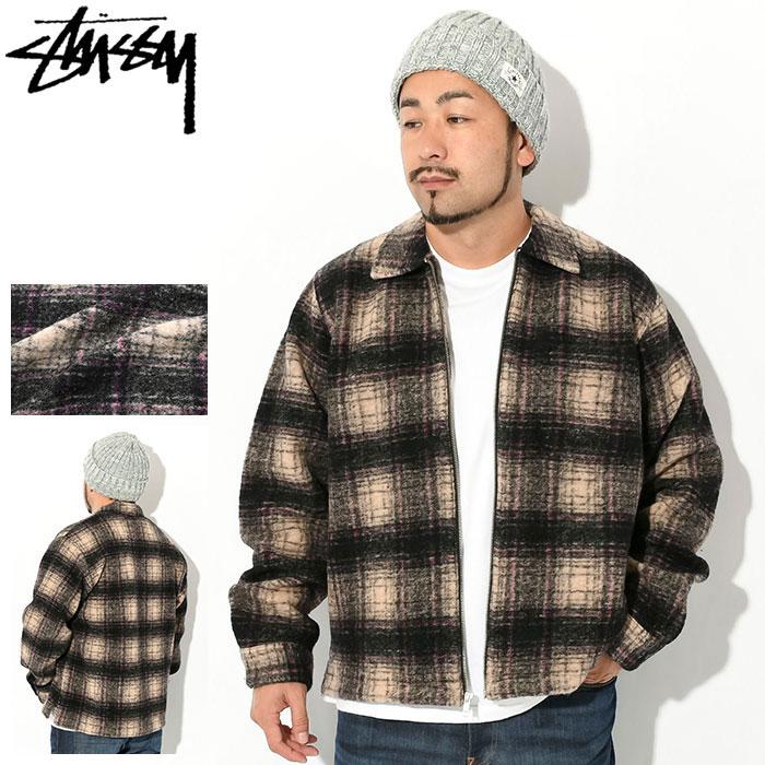 STUSSY ステューシー ジャケット メンズ Wool Plaid Zip Shirt STUSSY ステューシー ジャケット メンズ Wool Plaid Zip Shirt