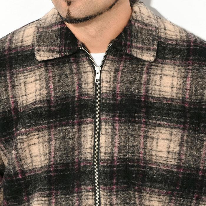 STUSSY ステューシー ジャケット メンズ Wool Plaid Zip Shirt STUSSY ステューシー ジャケット メンズ Wool Plaid Zip Shirt