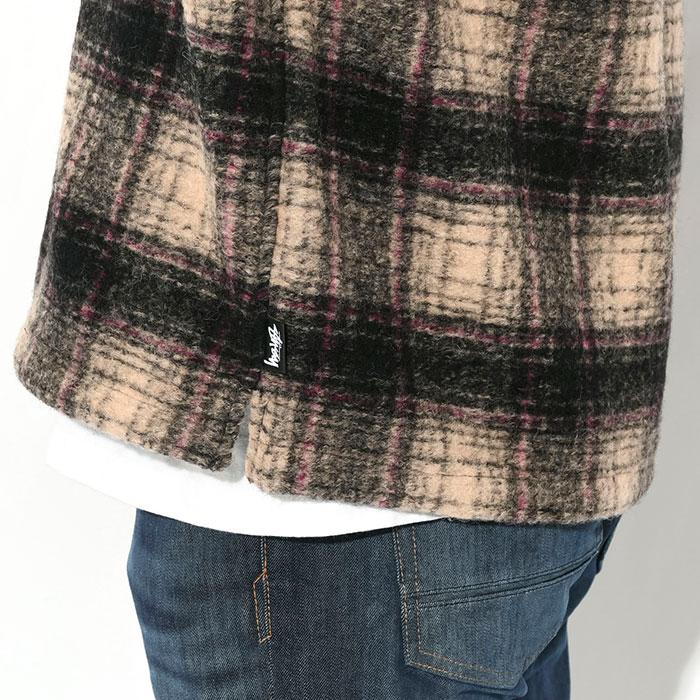 STUSSY ステューシー ジャケット メンズ Wool Plaid Zip Shirt