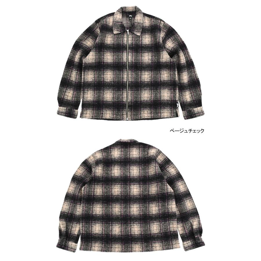STUSSY ステューシー ジャケット メンズ Wool Plaid Zip Shirt STUSSY ステューシー ジャケット メンズ Wool Plaid Zip Shirt