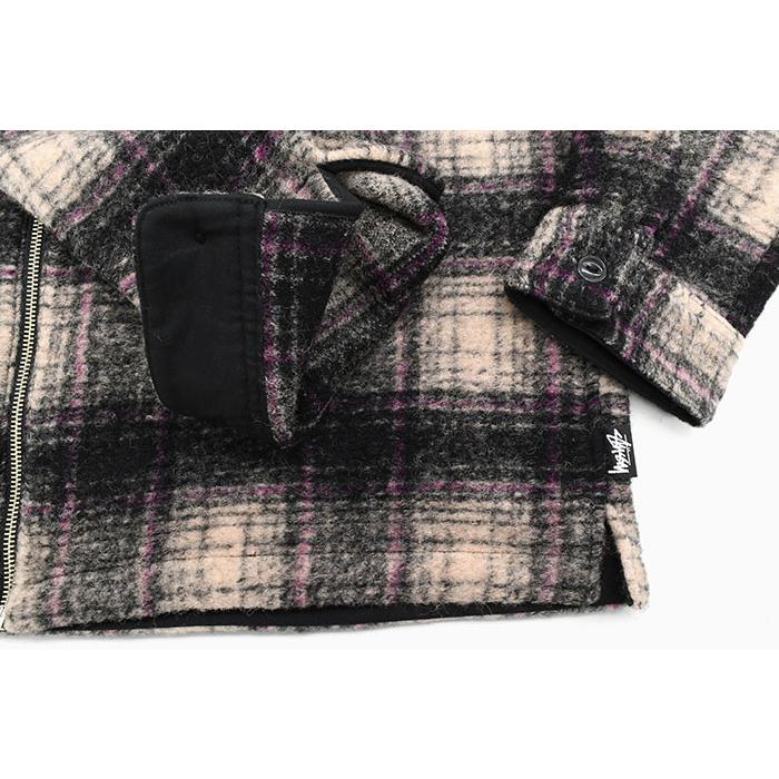 STUSSY ステューシー ジャケット メンズ Wool Plaid Zip Shirt STUSSY ステューシー ジャケット メンズ Wool Plaid Zip Shirt