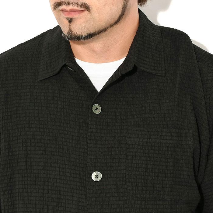 STUSSY ステューシー シャツ 半袖 メンズ Flat Bottom Crinkled STUSSY ステューシー シャツ 半袖 メンズ Flat Bottom Crinkled