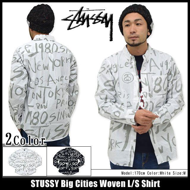 ステューシー STUSSY Big Cities Woven シャツ 長袖(stussy shirt シャツ メンズ・男性用 111768)｜icefield