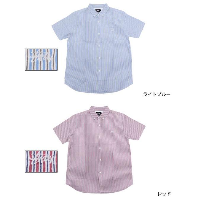 STUSSY ステューシー Stripe Oxford シャツ 半袖(stussy shirt 