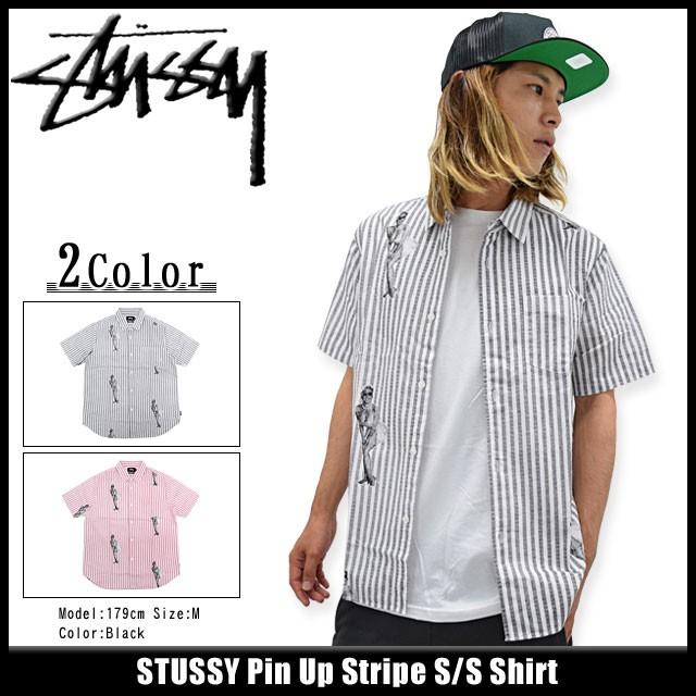 STUSSY ステューシー シャツ 半袖 メンズ Pin Up Stripe(stussy