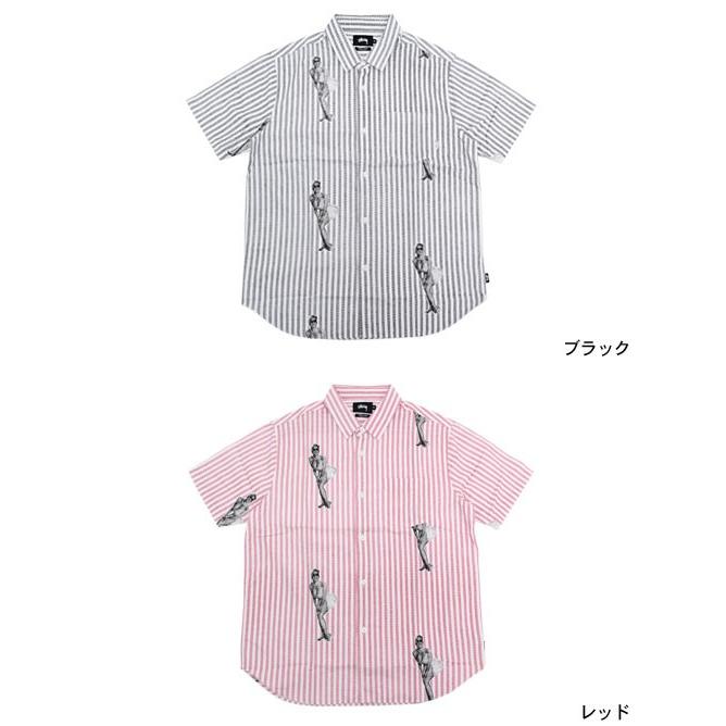 STUSSY ステューシー シャツ 半袖 メンズ Pin Up Stripe(stussy