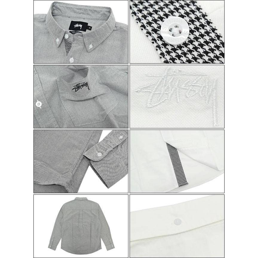 稀少【ステューシー】stussy チェッカー フラッグ 長袖シャツ S 白×黒 稀少【ステューシー】stussy チェッカー フラッグ 長袖シャツ S