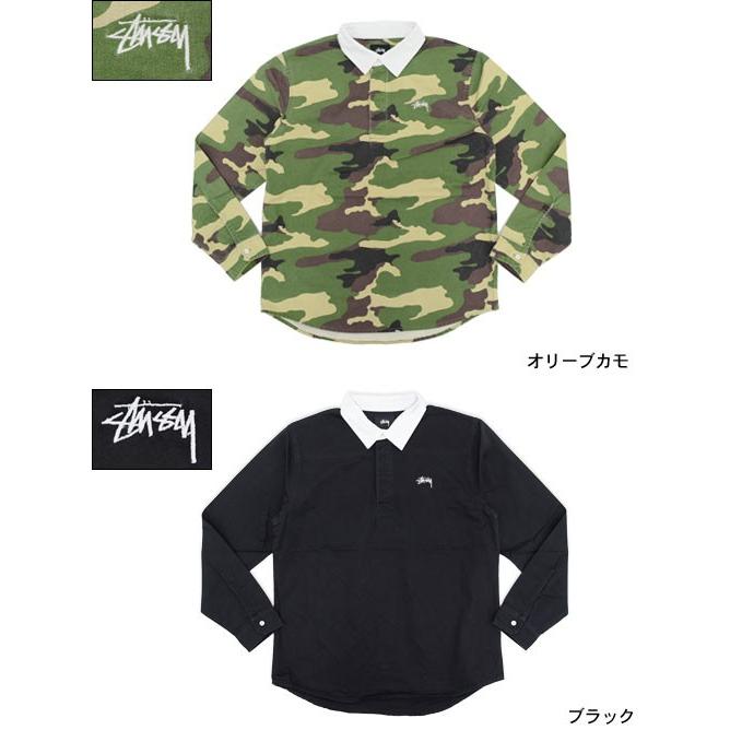 Stussy ラガーシャツM STUSSY ステューシー シャツ 長袖 メンズ Twill Rugby(stussy
