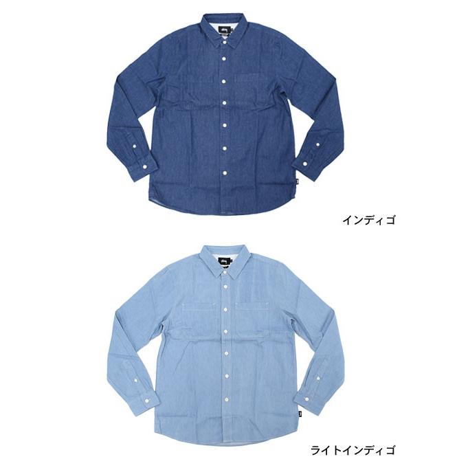 STUSSY（ステューシー） シャツ 長袖 メンズ Light Denim(stussy shirt