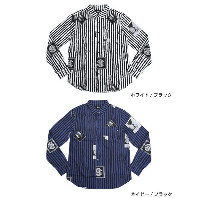 STUSSY（ステューシー） シャツ 長袖 メンズ Wavy Stripe(stussy shirt