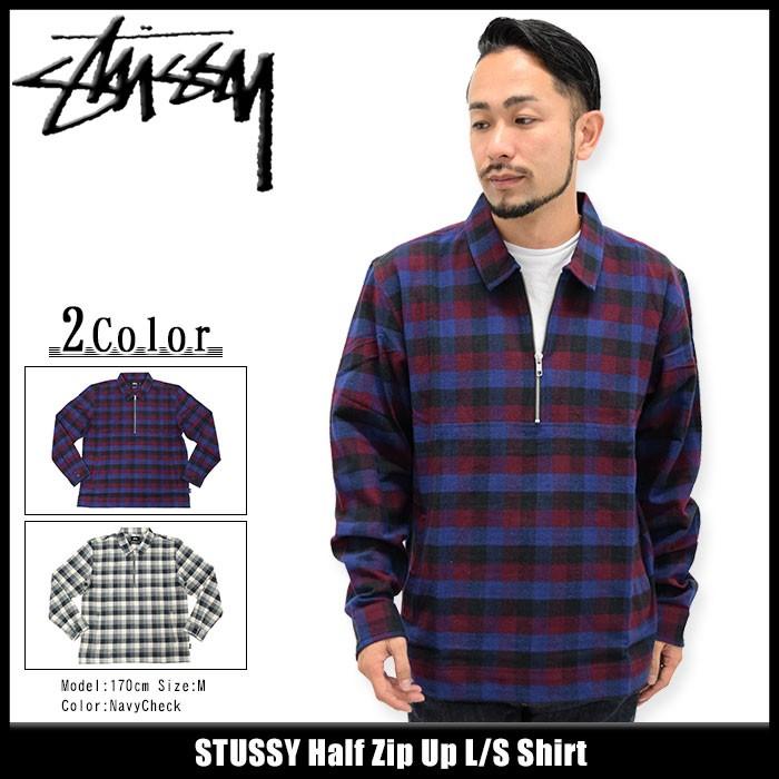STUSSY（ステューシー） シャツ 長袖 メンズ Half Zip Up(stussy shirt