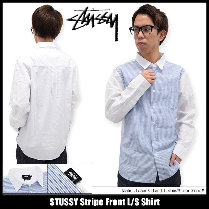 stussy シャツ STUSSY（ステューシー） シャツ 長袖 メンズ Stripe Front(stussy