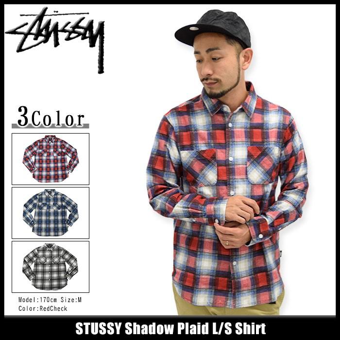 ステューシー シャツ 長袖 STUSSY メンズ Shadow Plaid(stussy shirt カジュアルシャツ トップス 男性用 111892)｜icefield