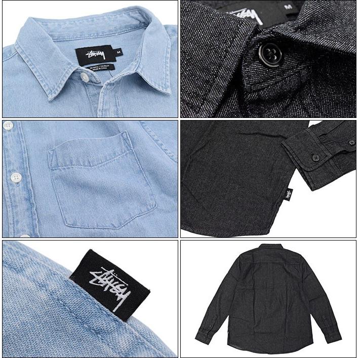 ステューシー STUSSY シャツ 長袖 メンズ Denim(stussy shirt デニム カジュアルシャツ トップス 男性用 111896)｜icefield｜03