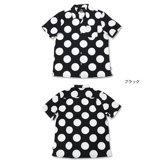 Stussy ポルカドット半袖シャツ　L STUSSY（ステューシー） シャツ 半袖 メンズ Big Dot(stussy shirt