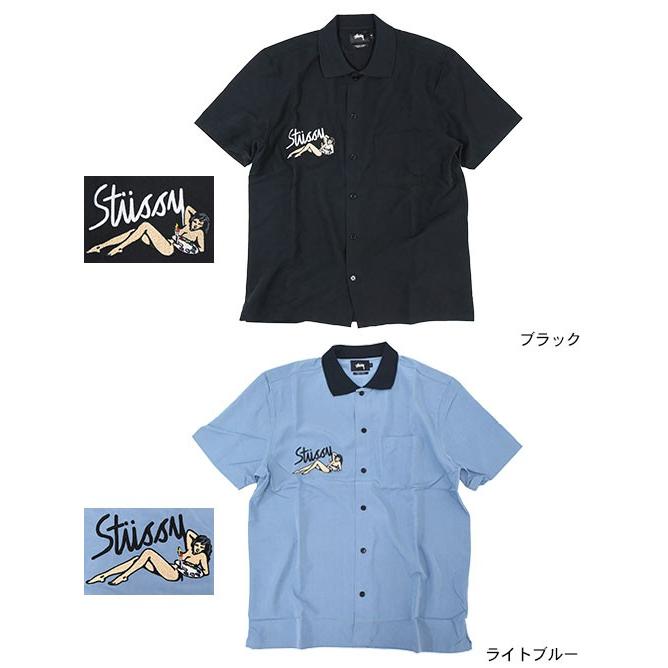 STUSSY ステューシー シャツ 半袖 メンズ Garage Knit Collar STUSSY ステューシー シャツ 半袖 メンズ Garage Knit Collar