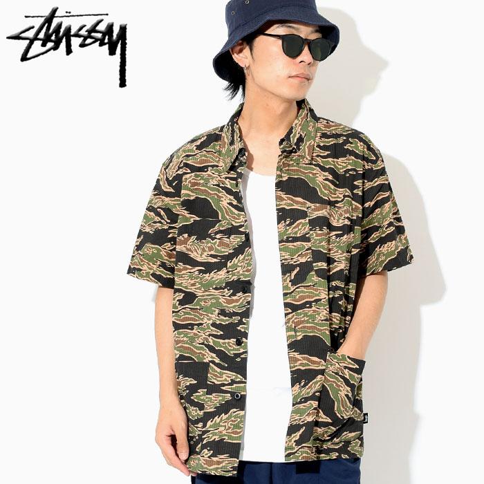 STUSSY（ステューシー） シャツ 半袖 メンズ Seersucker Safari