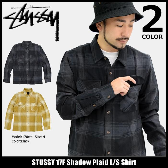 トップス Stussy 00s Logo Shadow Check L/S Shirt Stussy 00s Logo Shadow Check L/S Shirt