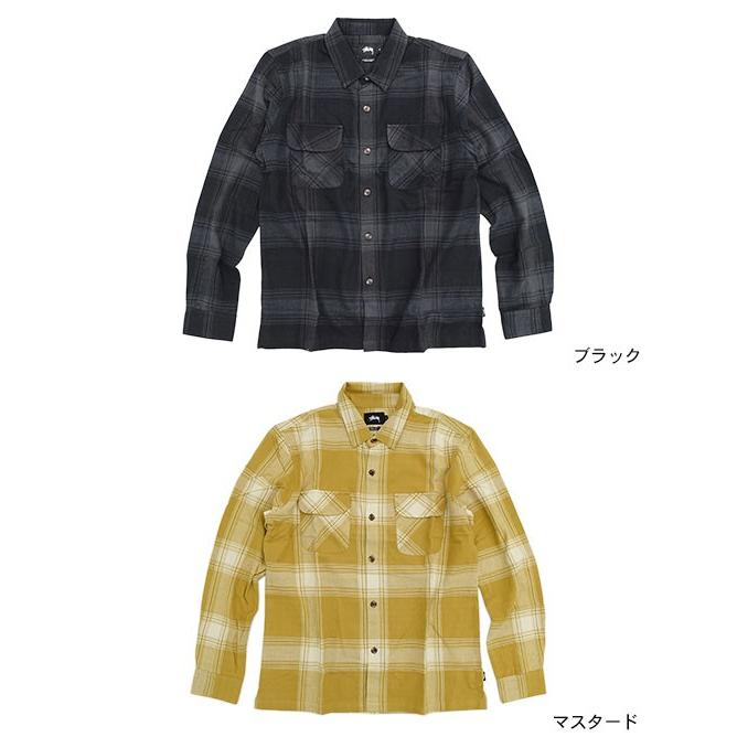 Stussy チェック柄 長袖シャツ Lサイズ Stussy 大人気チェック柄 長袖シャツ Lサイズ ネルシャツ 綿100