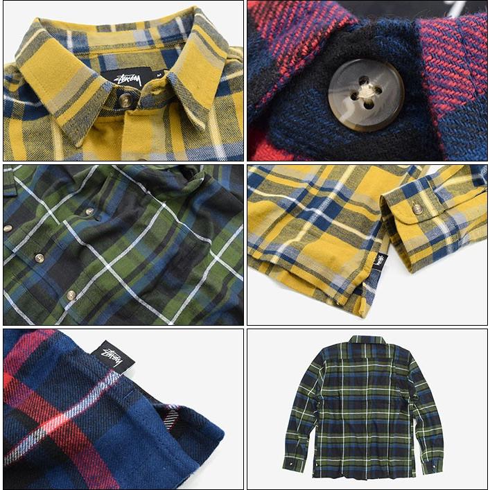 STUSSY ネイビーのネルシャツ Ｌサイズ 中古・古着通販】stussy (ステューシー) ネルシャツ stussy