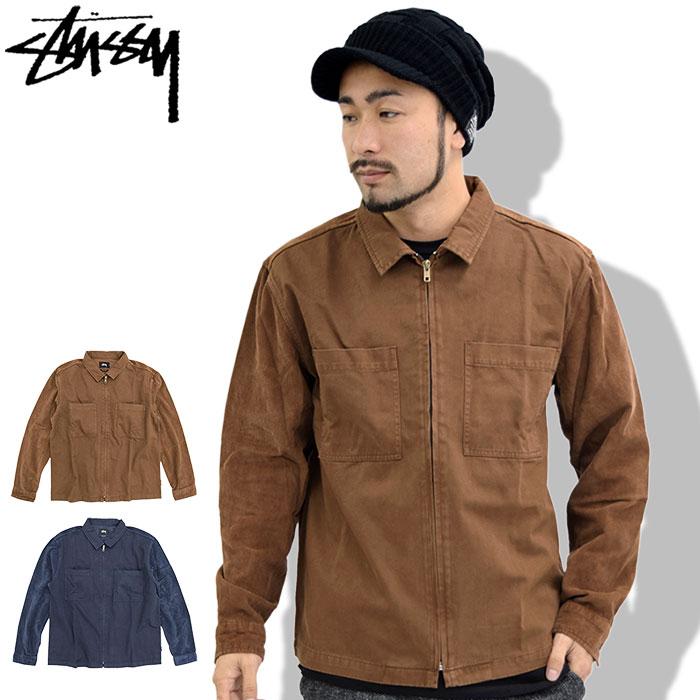ステューシー ジャケット STUSSY メンズ Zip Up Mixed Cord Shirt