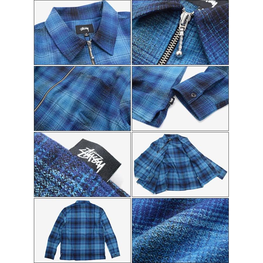 STUSSY ステューシー ジャケット メンズ Crepe Plaid Zip Up STUSSY ステューシー ジャケット メンズ Crepe Plaid Zip Up