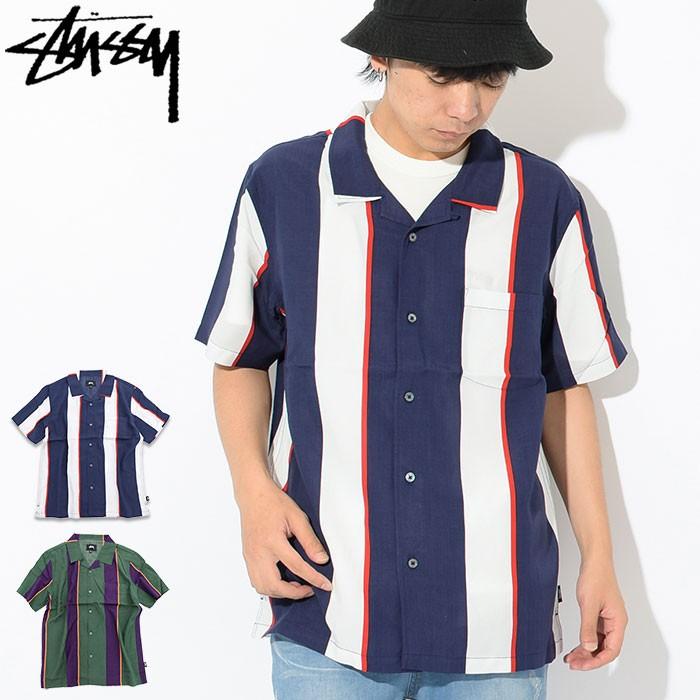 STUSSY ステューシー シャツ 半袖 メンズ Big Stripe(stussy STUSSY ステューシー シャツ 半袖 メンズ Big Stripe(stussy