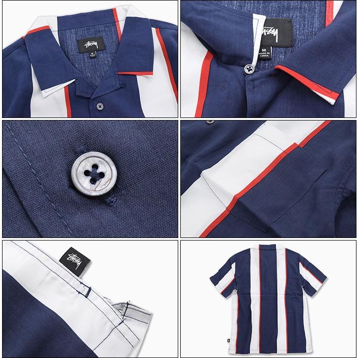 STUSSY ステューシー シャツ 半袖 メンズ Big Stripe(stussy STUSSY ステューシー シャツ 半袖 メンズ Big Stripe(stussy