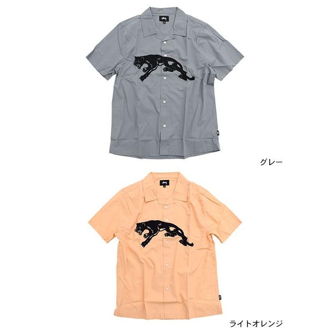 ステューシー シャツ 半袖 STUSSY メンズ Panther ( stussy shirt オープンカラーシャツ トップス 男性用 111974 USAモデル 正規 )｜icefield｜02