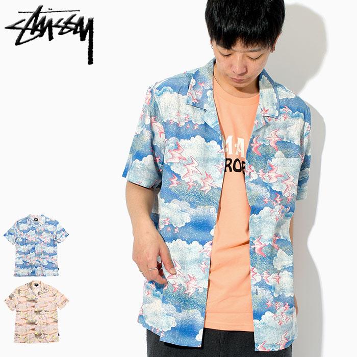 STUSSY ステューシー シャツ 半袖 メンズ Cloud And Birds STUSSY ステューシー シャツ 半袖 メンズ Cloud And Birds