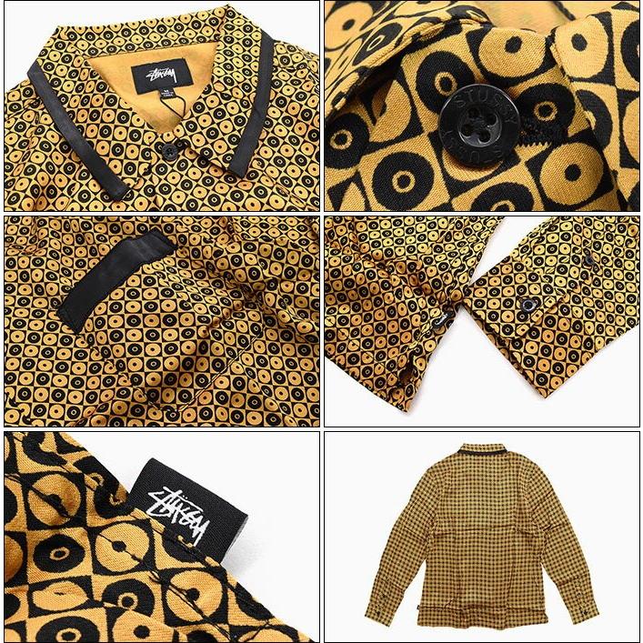 STUSSY ステューシー シャツ 長袖 メンズ Geo Satin(stussy shirt