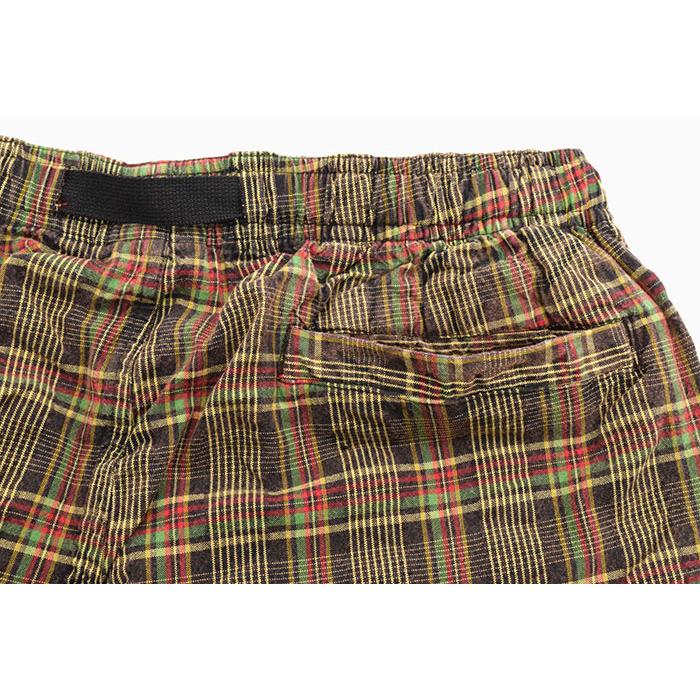 Stussy チェック柄 ショートパンツ ハーフパンツ　30インチ　ブラウン STUSSY（ステューシー） ハーフパンツ メンズ Plaid Mountain ( stussy