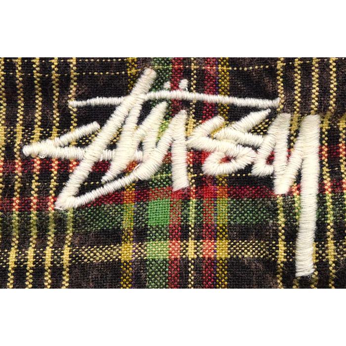 Stussy チェック柄 ショートパンツ ブラウン系 90s Stussy チェック柄 ショートパンツ 30 - メルカリ