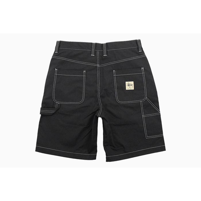 Stüssy ブラック ジャケット・ハーフパンツセットアップ Mサイズ Stüssy ブラック ジャケット・ハーフパンツセットアップ Mサイズ