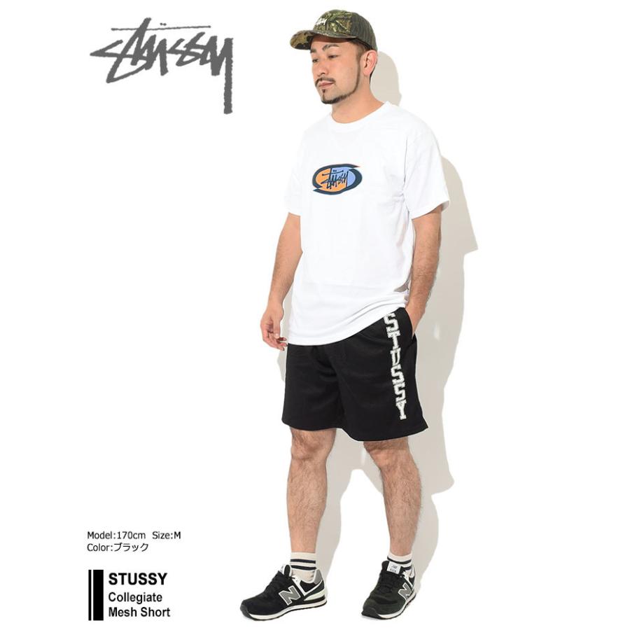 ステューシー ハーフパンツ STUSSY メンズ Collegiate Mesh ( stussy