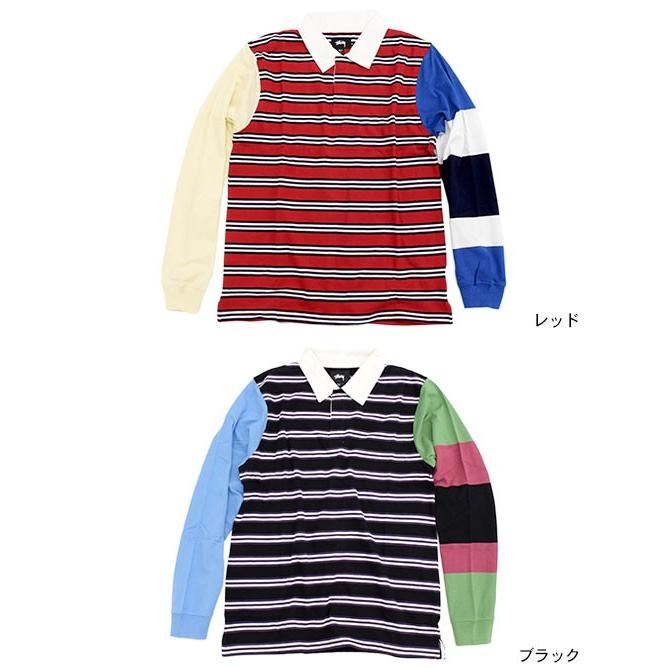 STUSSY ステューシー ポロシャツ 長袖 メンズ Mix Up Rugby STUSSY ステューシー ポロシャツ 長袖 メンズ Mix Up Rugby