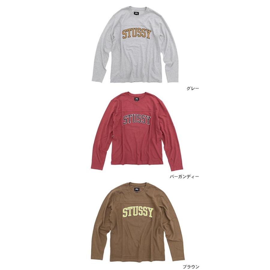 stussy football crew ロンＴ STUSSY ステューシー カットソー 長袖 メンズ Kent Football