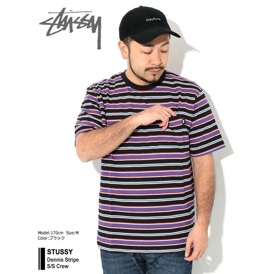 ステューシー カットソー 半袖 STUSSY メンズ Dennis Stripe ( stussy crew クルー Tシャツ T-SHIRTS トップス 男性用 1140113 USAモデル 正規 )｜icefield｜05