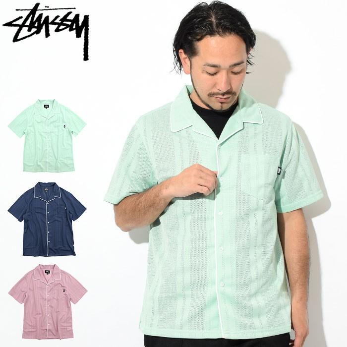 ステューシー シャツ 半袖 STUSSY メンズ Mesh(stussy shirt カジュアルシャツ トップス 男性用 1140129 USAモデル 正規)｜icefield