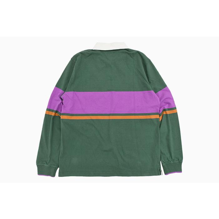 しらほし　ステューシー　SP STUSSY ステューシー ポロシャツ 長袖 メンズ Justin Rugby