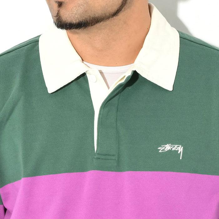 ステューシー ポロシャツ 長袖 STUSSY メンズ Justin Rugby ( stussy polo ラガーシャツ トップス 男性用 1140168 USAモデル 正規 )｜icefield｜05