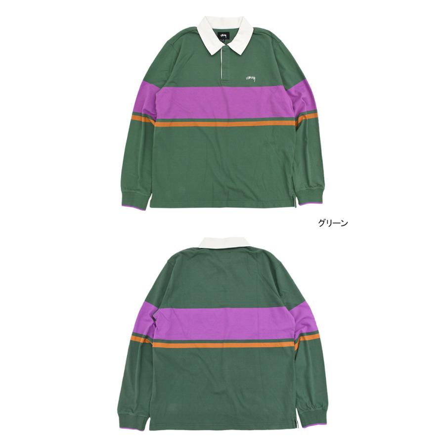 ステューシー ポロシャツ 長袖 STUSSY メンズ Justin Rugby ( stussy polo ラガーシャツ トップス 男性用 1140168 USAモデル 正規 )｜icefield｜06