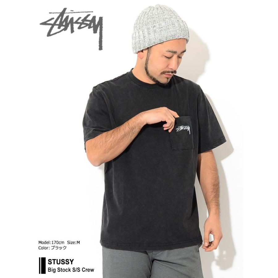 ステューシー カットソー 半袖 STUSSY メンズ Big Stock ( stussy crew クルー ポケット Tシャツ トップス 男性用 1140169 USAモデル 正規 )｜icefield｜02