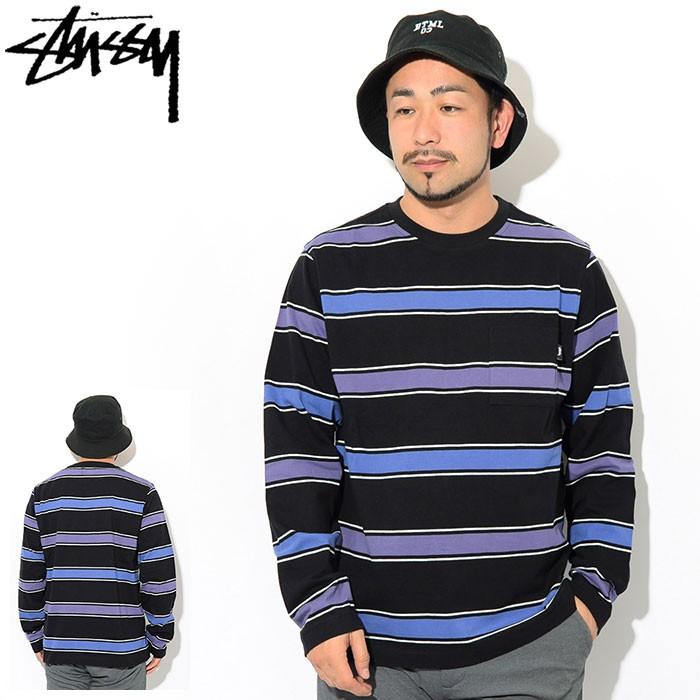 STUSSY ステューシー カットソー 長袖 メンズ Marco Stripe