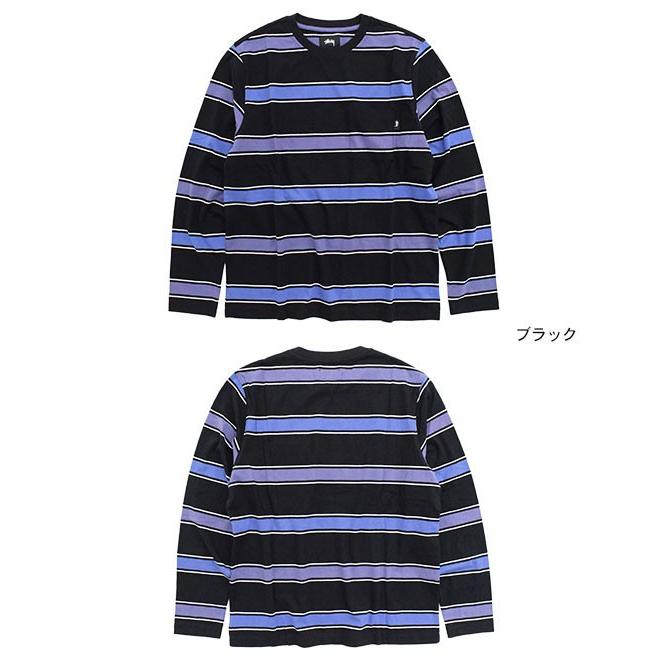 STUSSY ステューシー カットソー 長袖 メンズ Marco Stripe