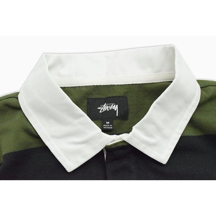 STUSSY ステューシー ポロシャツ 長袖 メンズ Classic Stripe STUSSY ステューシー ポロシャツ 長袖 メンズ Classic Stripe
