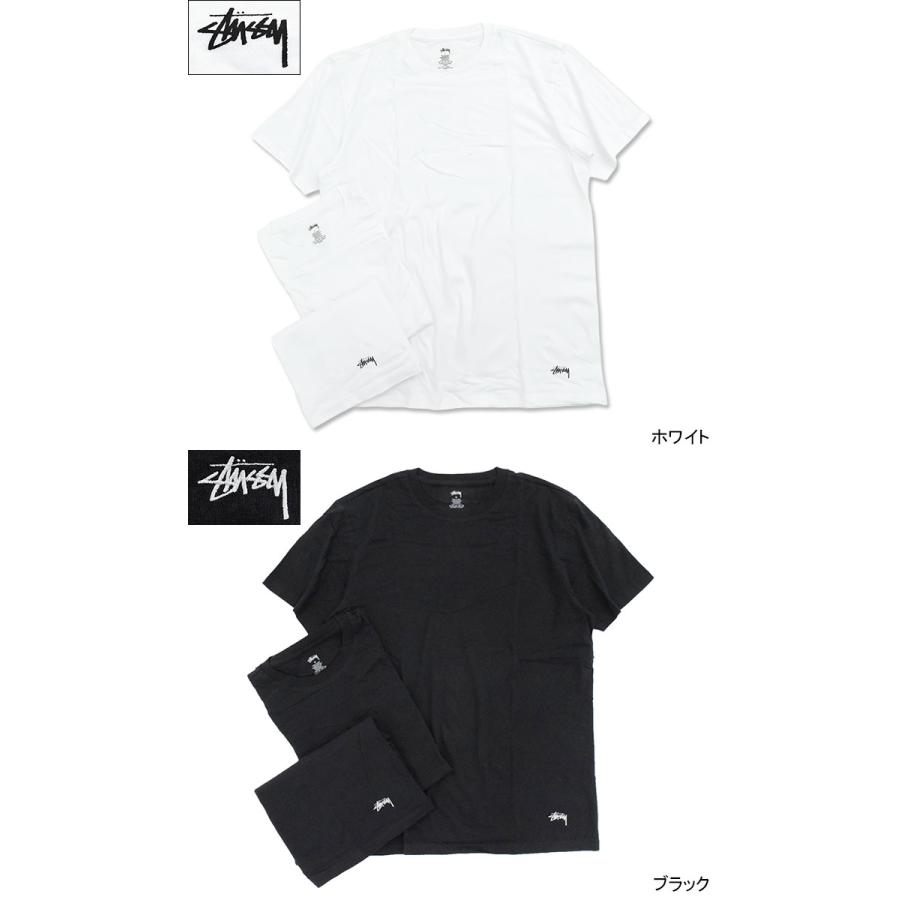STUSSY（ステューシー） Tシャツ 半袖 メンズ 3 Pack Stussy
