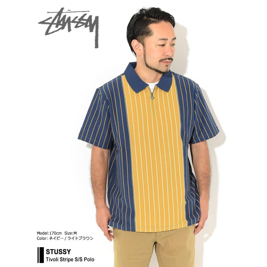 STUSSY（ステューシー） ポロシャツ 半袖 メンズ Tivoli Stripe