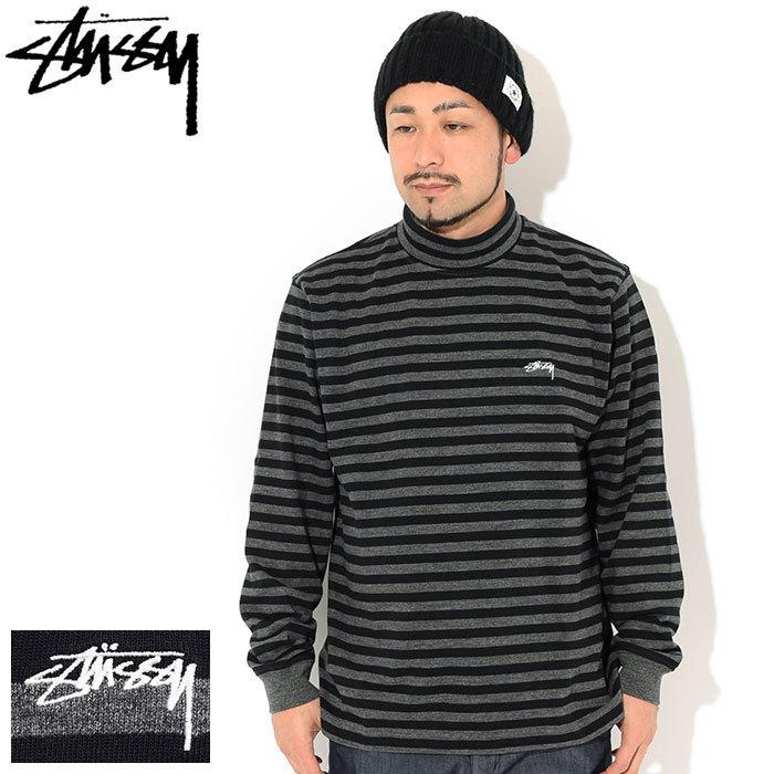 ステューシー カットソー 長袖 STUSSY メンズ Classic Stripe (stussy turtleneck タートルネック Tシャツ トップス 1140229 USAモデル 正規)｜icefield